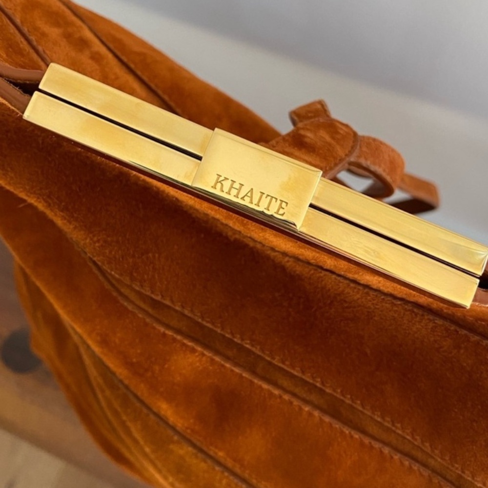 Khaite Iris Suede Backpack EUC - Picture 3 of 10
